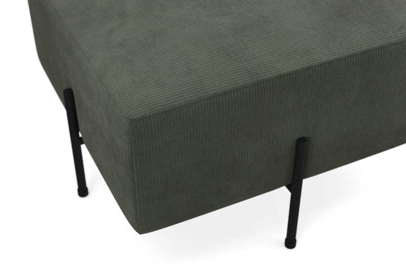 Menard Compact Sittpuff 60 cm Kvadratisk - Mörkgrön - Products - Möbler - Fåtölj & stolar - Pall & puff - Sittpuff