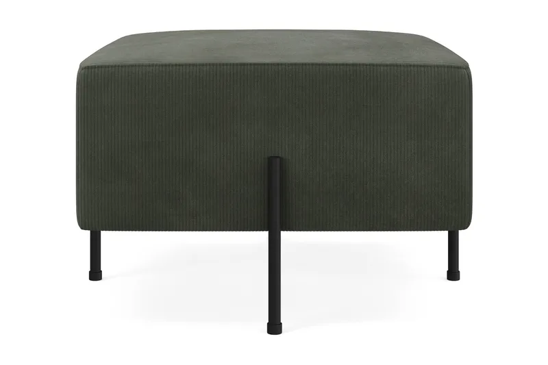 Menard Compact Sittpuff 60 cm Kvadratisk - Mörkgrön - Products - Möbler - Fåtölj & stolar - Pall & puff - Sittpuff
