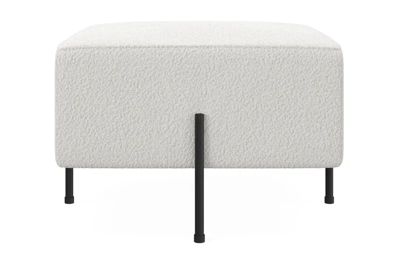 Menard Compact Sittpuff 60 cm Kvadratisk - Vit - Products - Möbler - Fåtölj & stolar - Pall & puff - Sittpuff