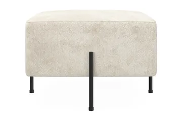 Menard Compact Sittpuff 60 cm Kvadratisk - Vit - Products - Möbler - Fåtölj & stolar - Pall & puff - Sittpuff