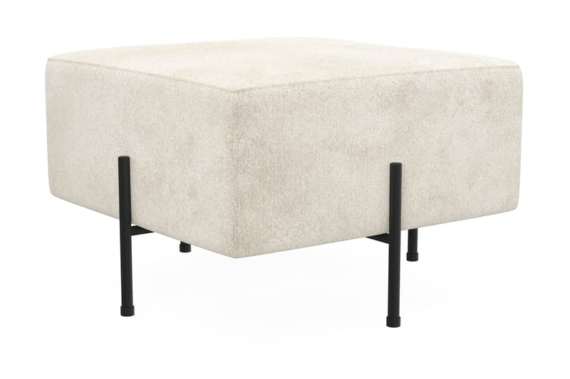 Menard Compact Sittpuff 60 cm Kvadratisk - Vit - Products - Möbler - Fåtölj & stolar - Pall & puff - Sittpuff