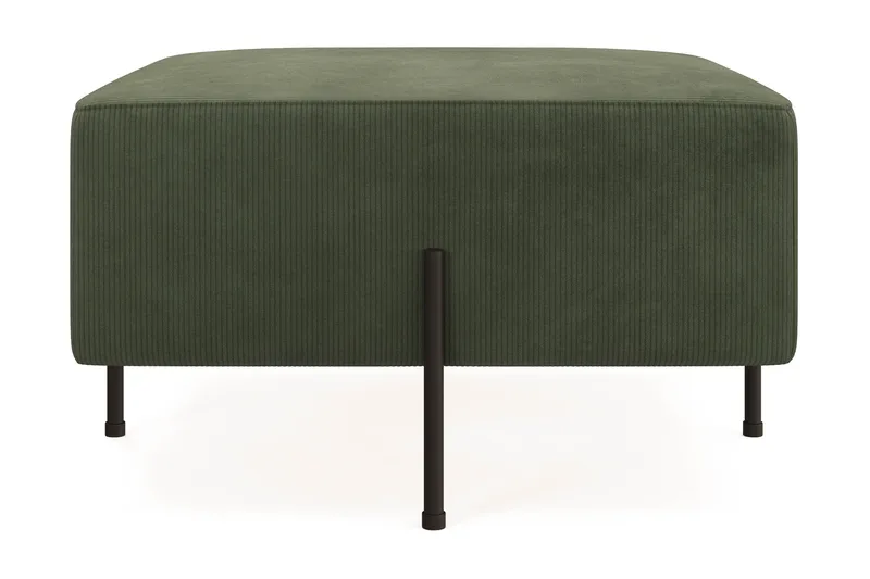Menard Compact Sittpuff 70 cm Kvadratisk - Grön - Products - Möbler - Fåtölj & stolar - Pall & puff - Sittpuff