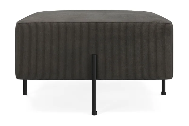 Menard Compact Sittpuff 70 cm Kvadratisk - Mörkgrå - Products - Möbler - Fåtölj & stolar - Pall & puff - Sittpuff