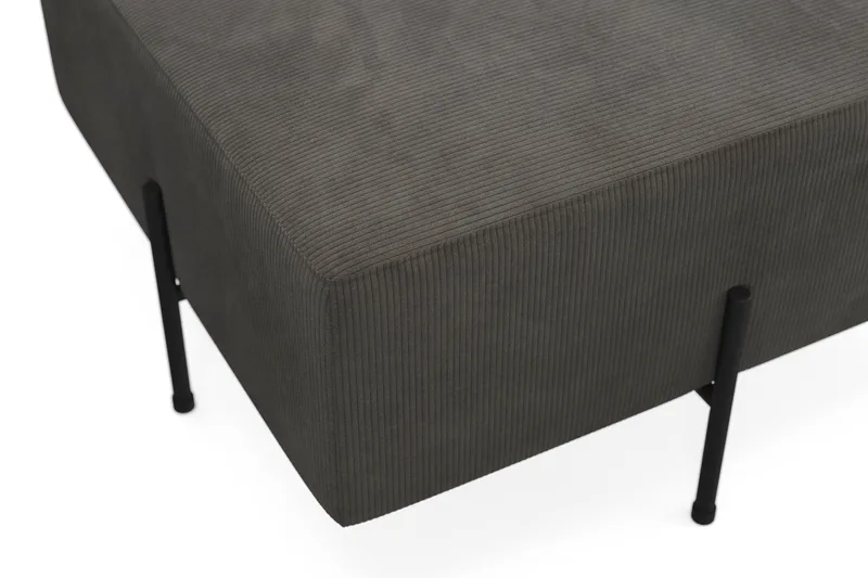 Menard Compact Sittpuff 70 cm Kvadratisk - Mörkgrå - Products - Möbler - Fåtölj & stolar - Pall & puff - Sittpuff