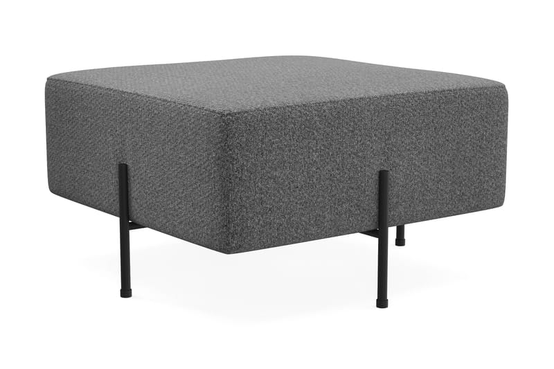 Menard Compact Sittpuff 70 cm Kvadratisk - Mörkgrå - Products - Möbler - Fåtölj & stolar - Pall & puff - Sittpuff