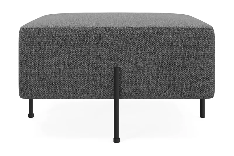 Menard Compact Sittpuff 70 cm Kvadratisk - Mörkgrå - Products - Möbler - Fåtölj & stolar - Pall & puff - Sittpuff