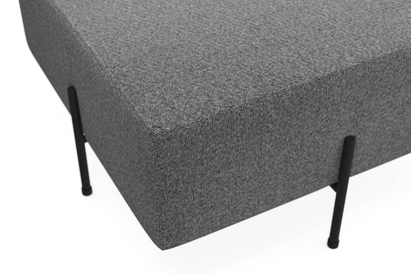 Menard Compact Sittpuff 70 cm Kvadratisk - Mörkgrå - Products - Möbler - Fåtölj & stolar - Pall & puff - Sittpuff