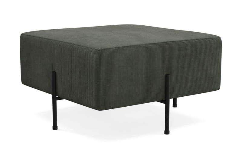 Menard Compact Sittpuff 70 cm Kvadratisk - Mörkgrön - Products - Möbler - Fåtölj & stolar - Pall & puff - Sittpuff