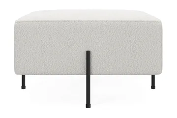 Menard Compact Sittpuff 70 cm Kvadratisk - Vit - Products - Möbler - Fåtölj & stolar - Pall & puff - Sittpuff