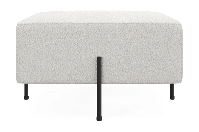 Menard Compact Sittpuff 70 cm Kvadratisk - Vit - Products - Möbler - Fåtölj & stolar - Pall & puff - Sittpuff