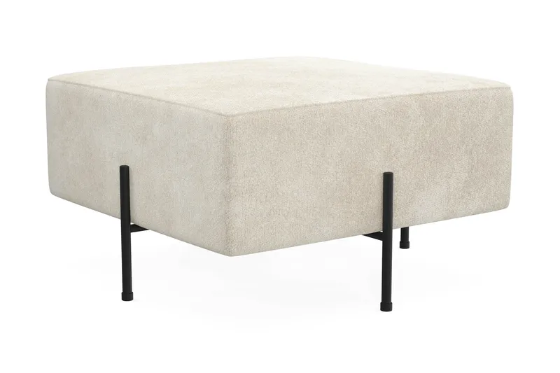 Menard Compact Sittpuff 70 cm Kvadratisk - Vit - Products - Möbler - Fåtölj & stolar - Pall & puff - Sittpuff