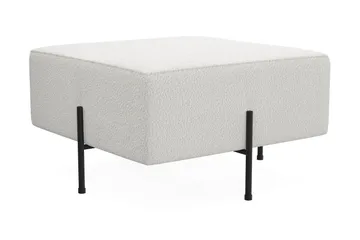 Menard Compact Sittpuff 70 cm Kvadratisk - Vit - Products - Möbler - Fåtölj & stolar - Pall & puff - Sittpuff
