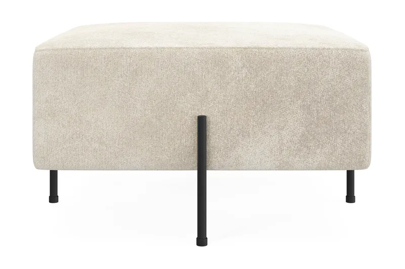 Menard Compact Sittpuff 70 cm Kvadratisk - Vit - Products - Möbler - Fåtölj & stolar - Pall & puff - Sittpuff