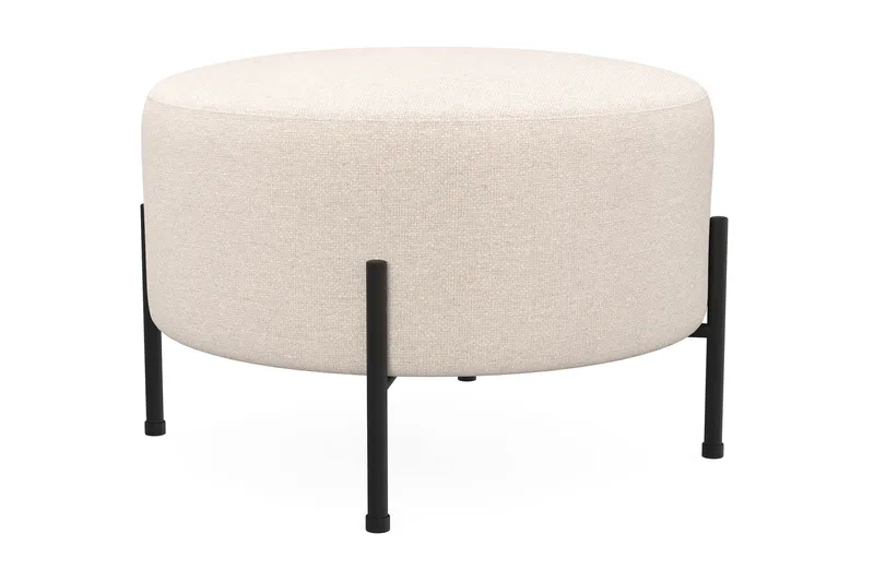 Menard Compact Sittpuff Rund 60 cm - Beige - Products - Möbler - Fåtölj & stolar - Pall & puff - Sittpuff