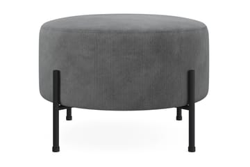 Menard Compact Sittpuff Rund 60 cm - Grå - Products - Möbler - Fåtölj & stolar - Pall & puff - Sittpuff