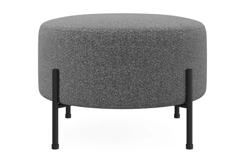 Menard Compact Sittpuff Rund 60 cm - Mörkgrå - Products - Möbler - Fåtölj & stolar - Pall & puff - Sittpuff