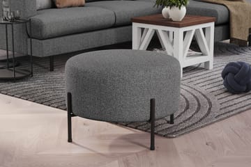 Menard Compact Sittpuff Rund 60 cm - Mörkgrå - Products - Möbler - Fåtölj & stolar - Pall & puff - Sittpuff
