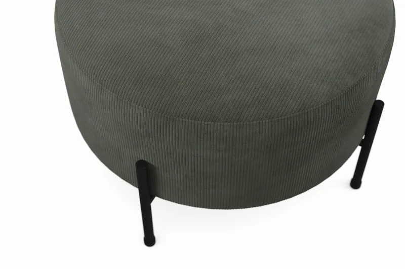 Menard Compact Sittpuff Rund 60 cm - Mörkgrön - Products - Möbler - Fåtölj & stolar - Pall & puff - Sittpuff