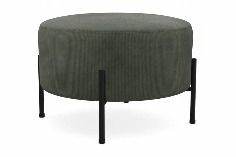 Menard Compact Sittpuff Rund 60 cm - Mörkgrön - Products - Möbler - Fåtölj & stolar - Pall & puff - Sittpuff