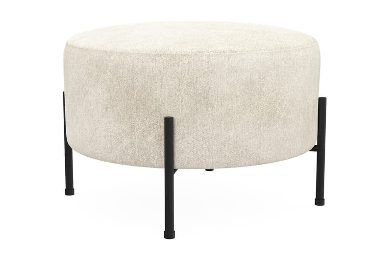 Menard Compact Sittpuff Rund 60 cm - Vit - Products - Möbler - Fåtölj & stolar - Pall & puff - Sittpuff