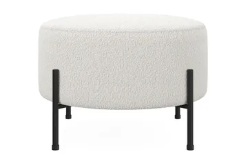 Menard Compact Sittpuff Rund 60 cm - Vit - Products - Möbler - Fåtölj & stolar - Pall & puff - Sittpuff