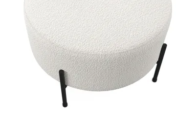 Menard Compact Sittpuff Rund 60 cm - Vit - Products - Möbler - Fåtölj & stolar - Pall & puff - Sittpuff