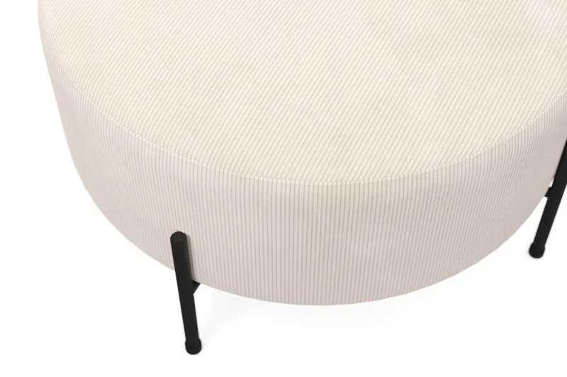 Menard Compact Sittpuff Rund 70 cm - Beige - Products - Möbler - Fåtölj & stolar - Pall & puff - Sittpuff