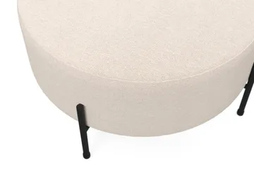 Menard Compact Sittpuff Rund 70 cm - Beige - Products - Möbler - Fåtölj & stolar - Pall & puff - Sittpuff
