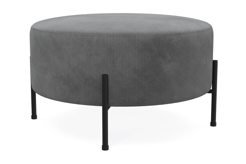 Menard Compact Sittpuff Rund 70 cm - Grå - Products - Möbler - Fåtölj & stolar - Pall & puff - Sittpuff