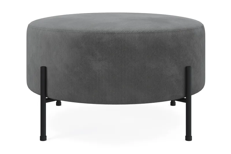 Menard Compact Sittpuff Rund 70 cm - Grå - Products - Möbler - Fåtölj & stolar - Pall & puff - Sittpuff