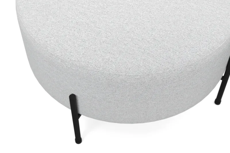 Menard Compact Sittpuff Rund 70 cm - Ljusgrå - Products - Möbler - Fåtölj & stolar - Pall & puff - Sittpuff