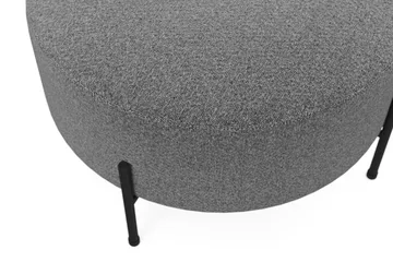Menard Compact Sittpuff Rund 70 cm - Mörkgrå - Products - Möbler - Fåtölj & stolar - Pall & puff - Sittpuff