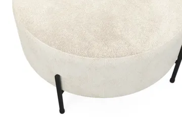 Menard Compact Sittpuff Rund 70 cm - Vit - Products - Möbler - Fåtölj & stolar - Pall & puff - Sittpuff