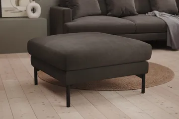 Menard Fotpall - Mörkgrå - Products - Möbler - Fåtölj & stolar - Pall & puff - Fotpallar