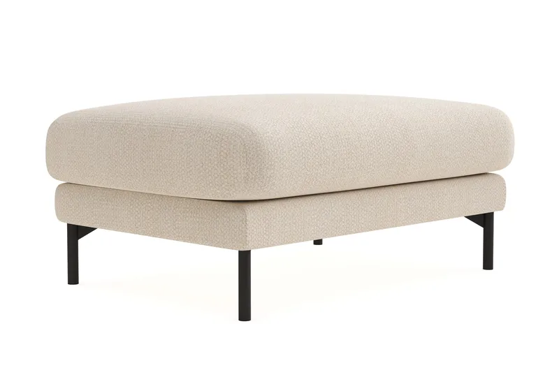 Menard Premium Fotpall i Chenille - Ljusbeige - Products - Möbler - Fåtölj & stolar - Pall & puff - Fotpallar