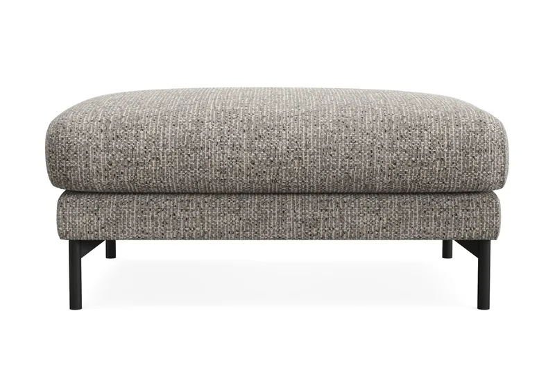Menard Premium Fotpall i Chenille - Grå - Products - Möbler - Fåtölj & stolar - Pall & puff - Fotpallar