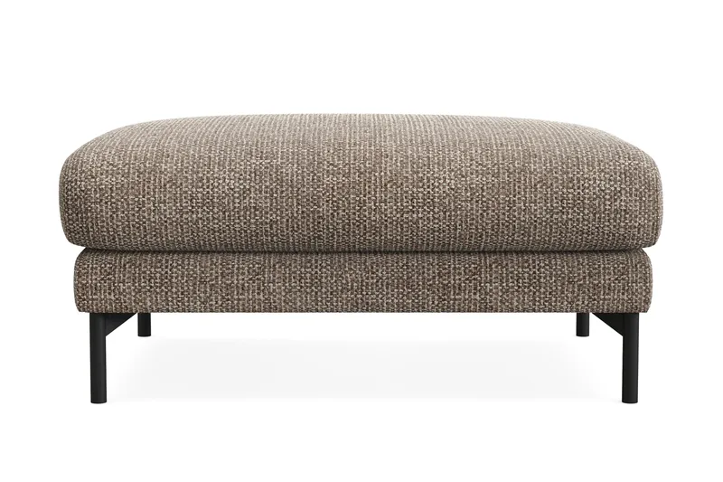 Menard Premium Fotpall i Chenille - Brun - Products - Möbler - Fåtölj & stolar - Pall & puff - Fotpallar