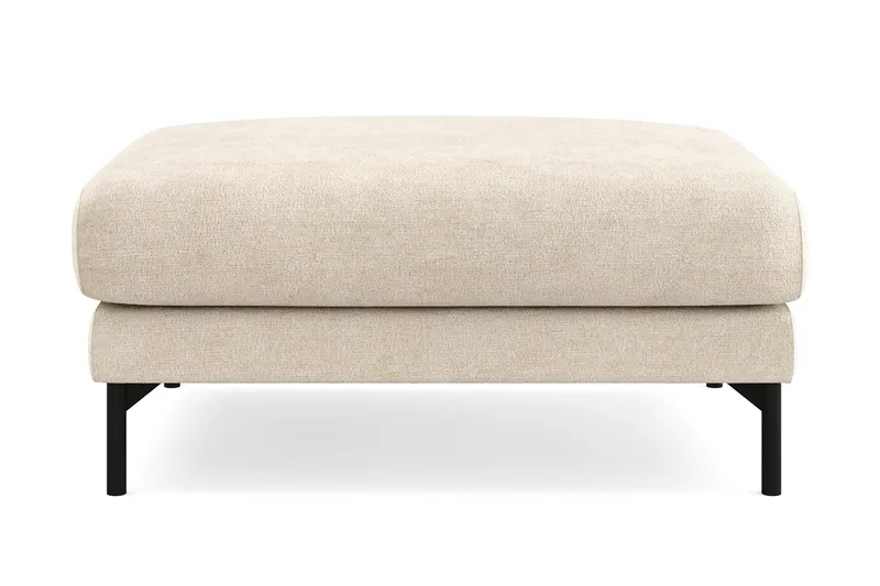 Menard Premium Fotpall i Chenille - Beige - Products - Möbler - Fåtölj & stolar - Pall & puff - Fotpallar