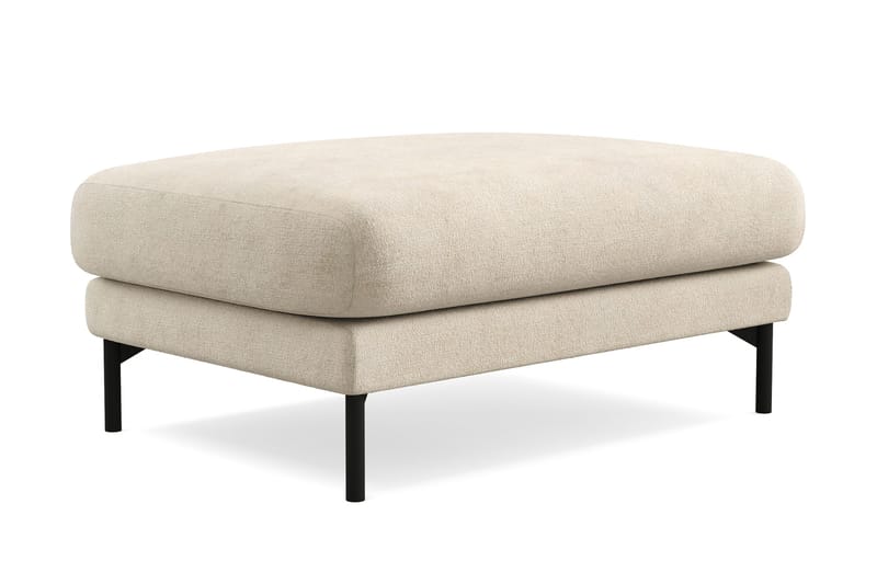 Menard Premium Fotpall i Chenille - Beige - Products - Möbler - Fåtölj & stolar - Pall & puff - Fotpallar