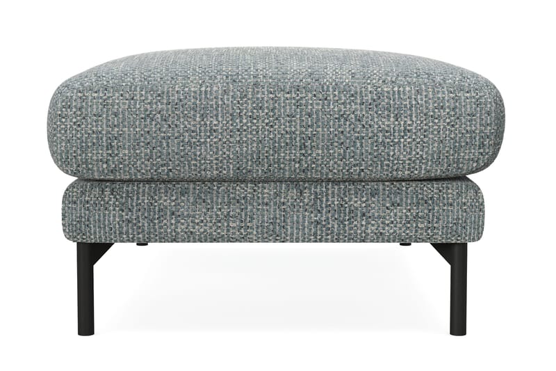Menard Premium Fotpall i Chenille - Grå/Blå - Products - Möbler - Fåtölj & stolar - Pall & puff - Fotpallar