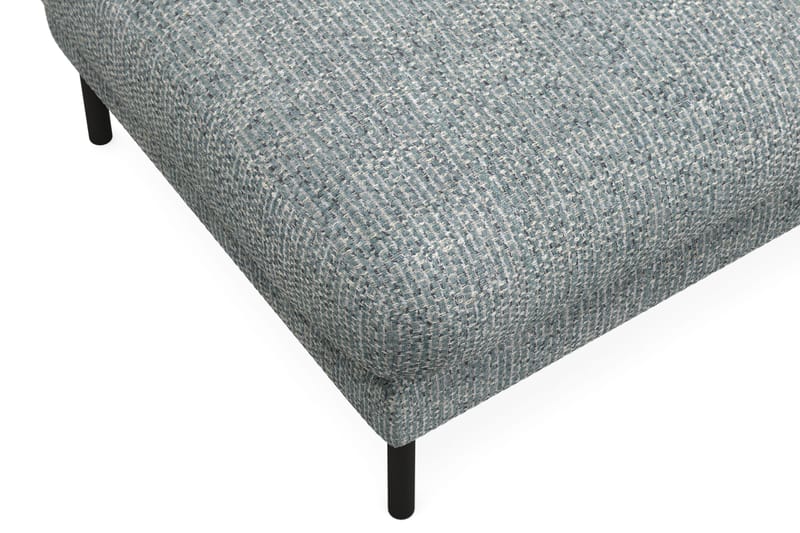Menard Premium Fotpall i Chenille - Grå/Blå - Products - Möbler - Fåtölj & stolar - Pall & puff - Fotpallar