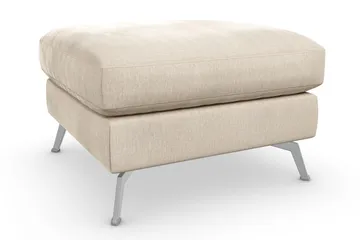 Ocean Lyx Fotpall - Beige/Sammet - Products - Möbler - Fåtölj & stolar - Pall & puff - Fotpallar