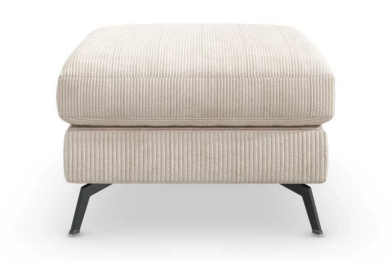 Ocean Lyx Fotpall - Beige/Svart - Products - Möbler - Fåtölj & stolar - Pall & puff - Fotpallar