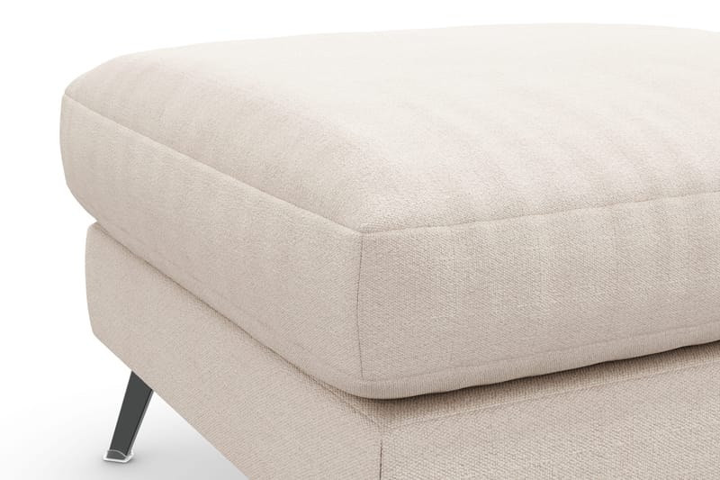 Ocean Lyx Fotpall - Beige/Svart - Products - Möbler - Fåtölj & stolar - Pall & puff - Fotpallar