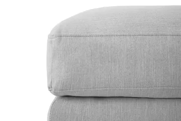 Ocean Lyx Fotpall - Linnegrå, Svarta Ben - Products - Möbler - Fåtölj & stolar - Pall & puff - Fotpallar