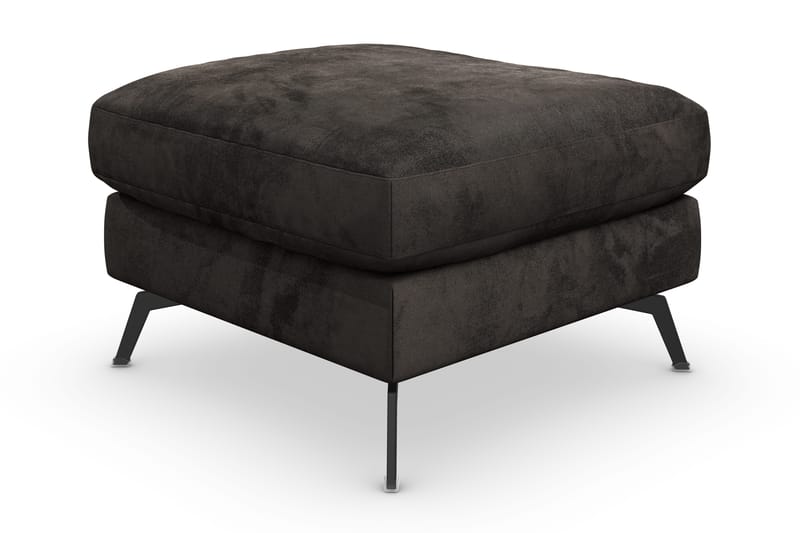Ocean Lyx Fotpall - Mörkgrå/Sammet - Products - Möbler - Fåtölj & stolar - Pall & puff - Fotpallar