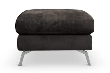 Ocean Lyx Fotpall - Mörkgrå/Sammet - Products - Möbler - Fåtölj & stolar - Pall & puff - Fotpallar