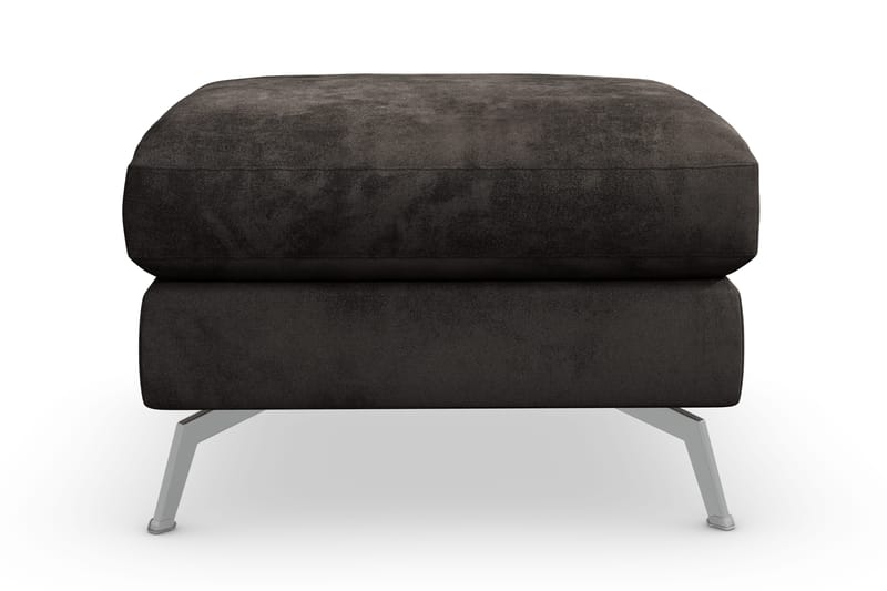 Ocean Lyx Fotpall - Mörkgrå/Sammet - Products - Möbler - Fåtölj & stolar - Pall & puff - Fotpallar