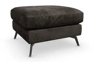 Ocean Lyx Fotpall - Mörkgrå/Sammet - Products - Möbler - Fåtölj & stolar - Pall & puff - Fotpallar
