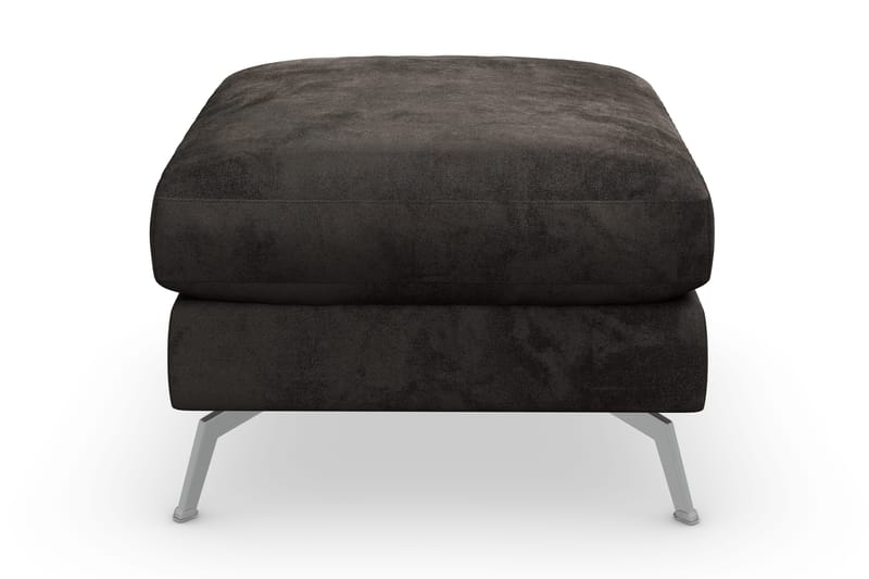 Ocean Lyx Fotpall - Mörkgrå/Sammet - Products - Möbler - Fåtölj & stolar - Pall & puff - Fotpallar